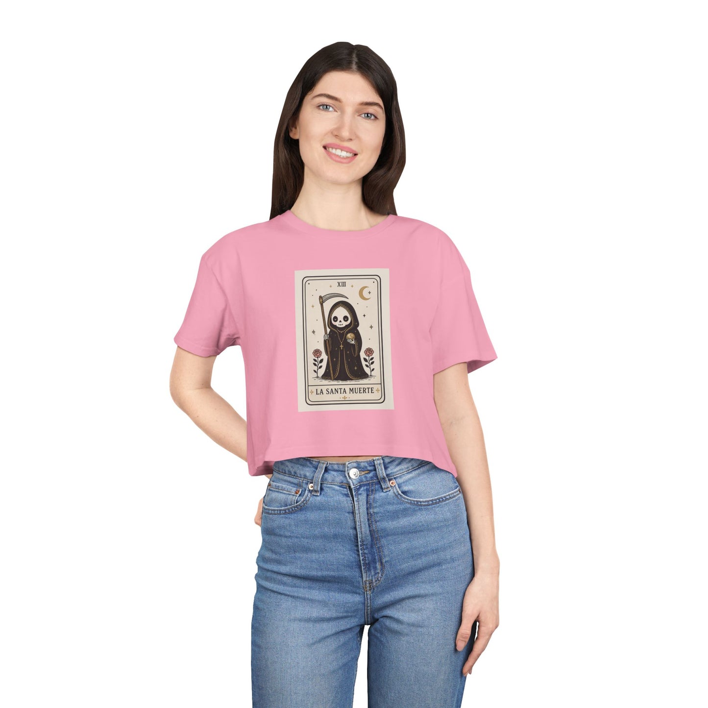 La Santa Muerte Tarot Crop Tee