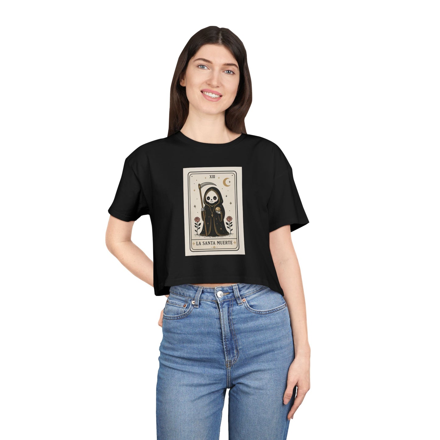 La Santa Muerte Tarot Crop Tee