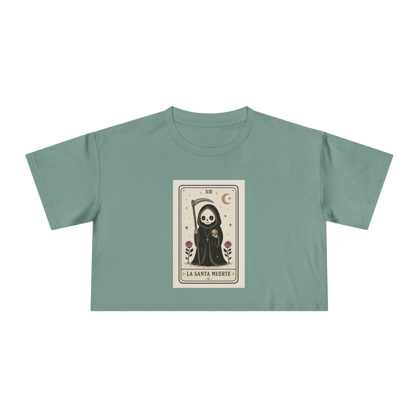 La Santa Muerte Tarot Crop Tee