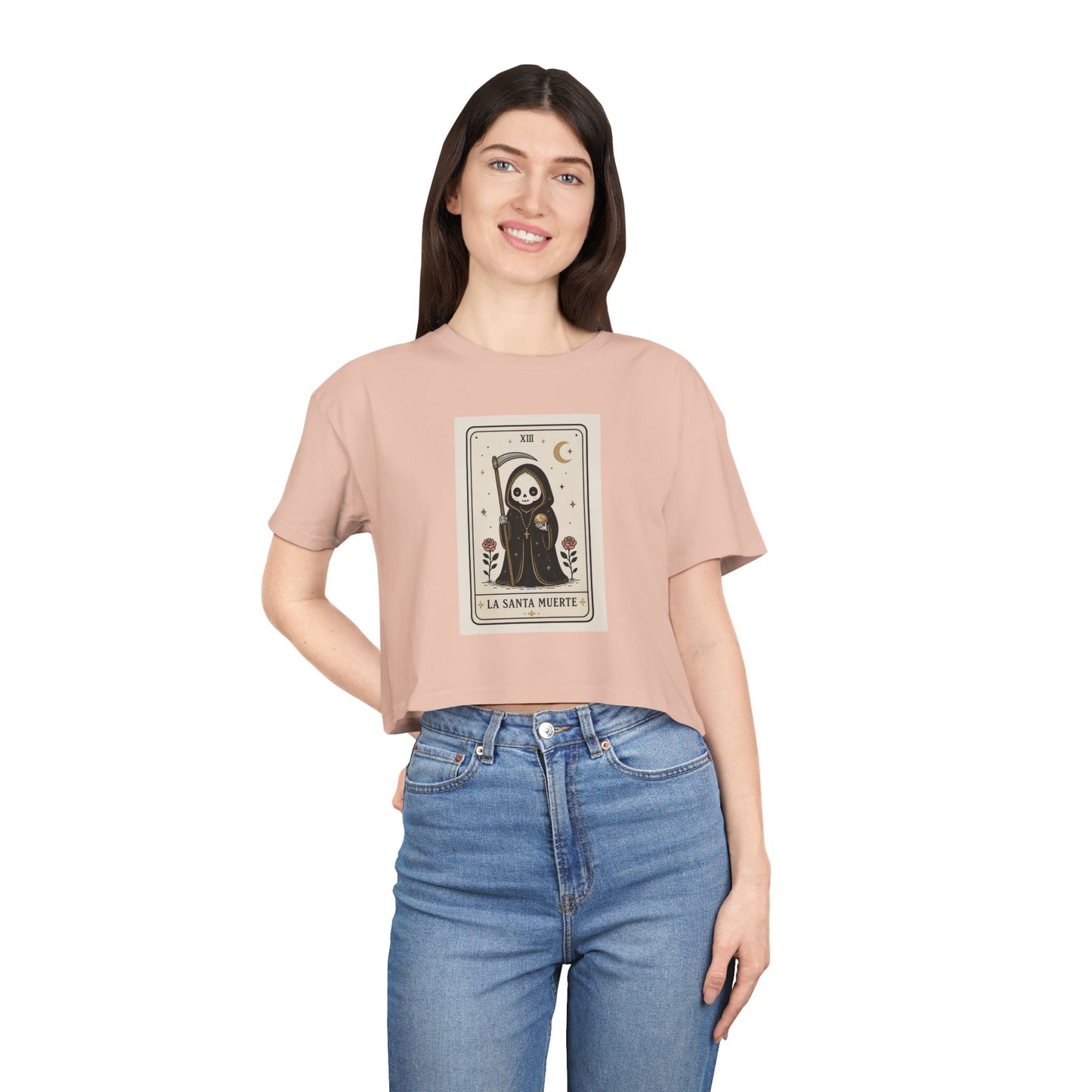 La Santa Muerte Tarot Crop Tee