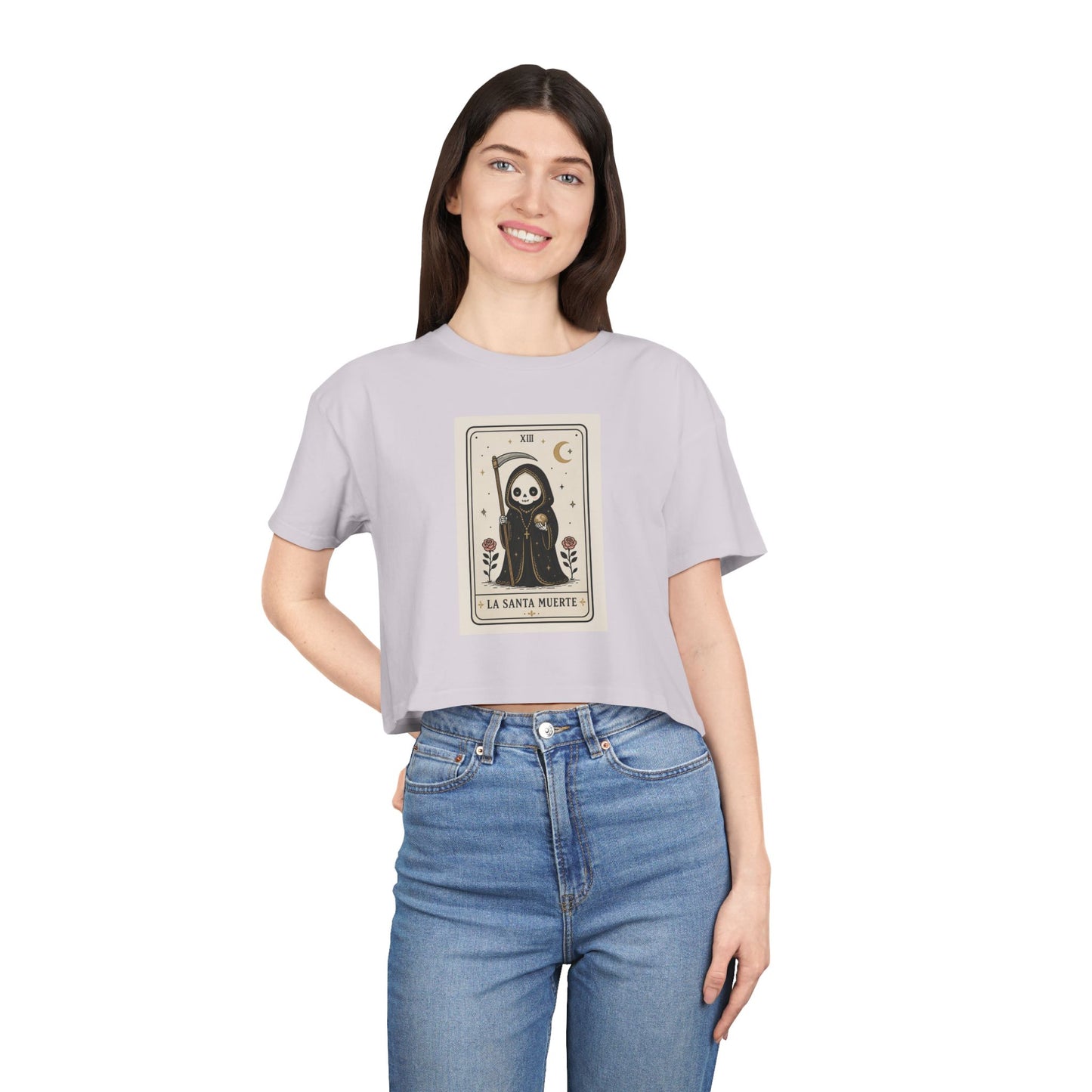 La Santa Muerte Tarot Crop Tee